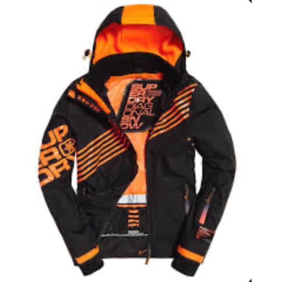 Superdry Diagonal Snow Cagoule Jacket Mens Size Small - Picture 2 of 9